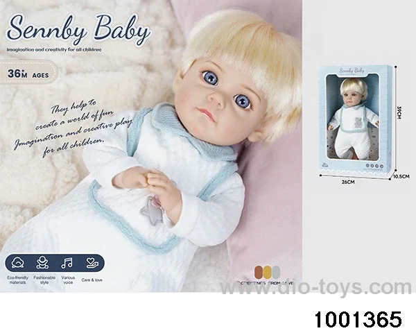 14-inch cotton doll (6-tone IC) in window box