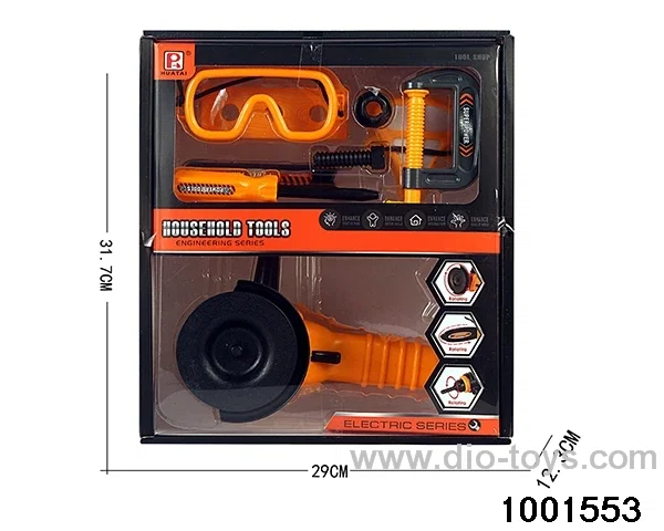 Children's tools in color box