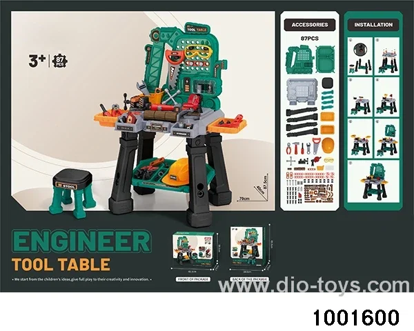 Tool table/with chair in color box