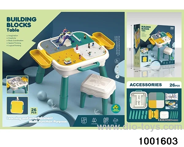 Large building block platform in color box