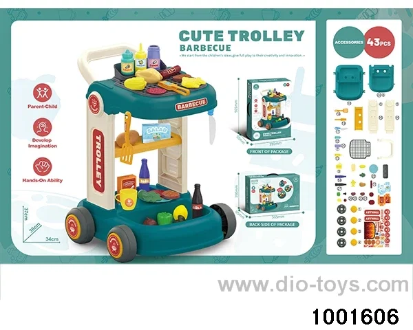 Tableware cart in color box