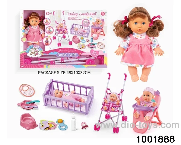 3-in-1 four-tone 9-inch doll suit in window box
