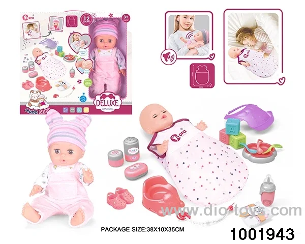 14-inch enamel doll with 12-tone IC in window box