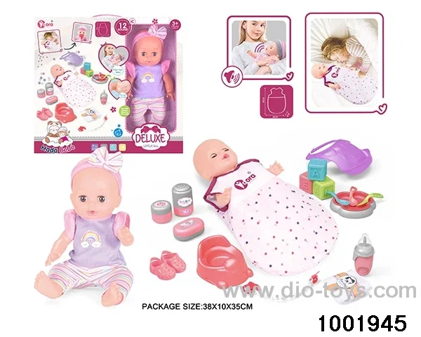 14-inch enamel doll with 12-tone IC in window box