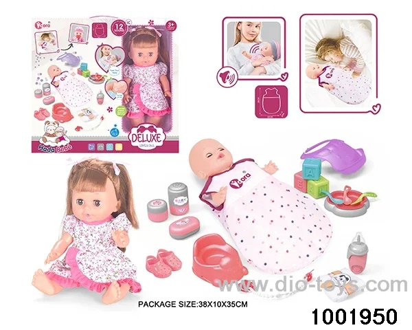 14-inch enamel doll with 12-tone IC in window box