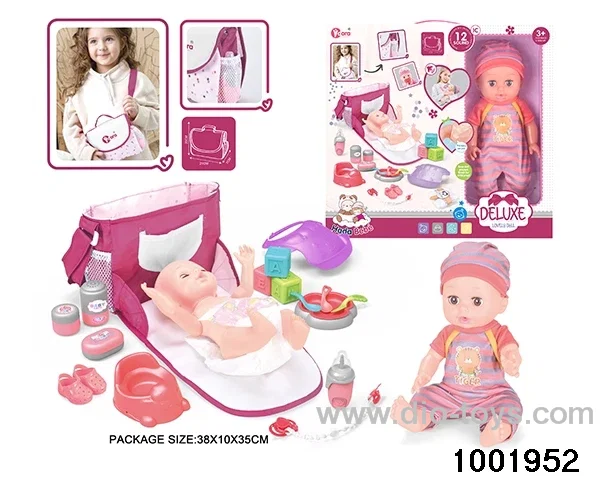 14-inch enamel doll with 12-tone IC in window box