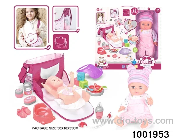 14-inch enamel doll with 12-tone IC in window box