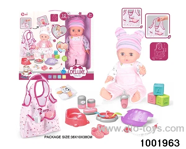 14-inch enamel doll with 12-tone IC in window box