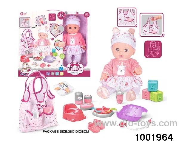 14-inch enamel doll with 12-tone IC in window box