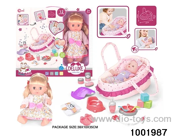 14-inch enamel doll with 12-tone IC in window box