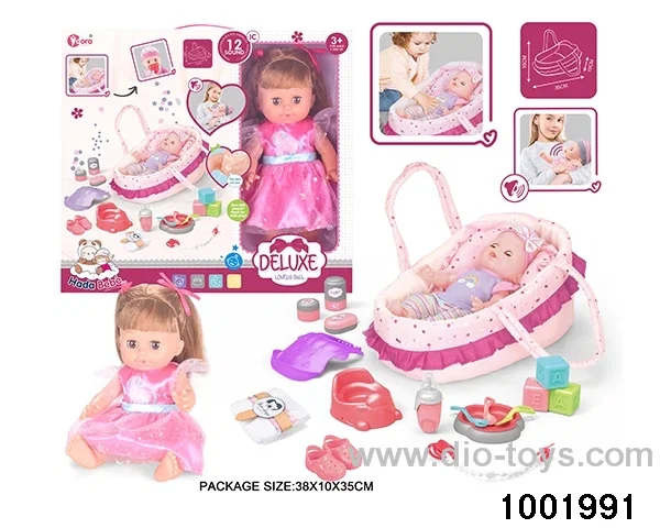 14-inch enamel doll with 12-tone IC in window box