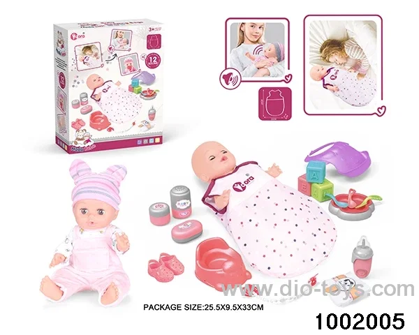14-inch enamel doll with 12-tone IC in color box