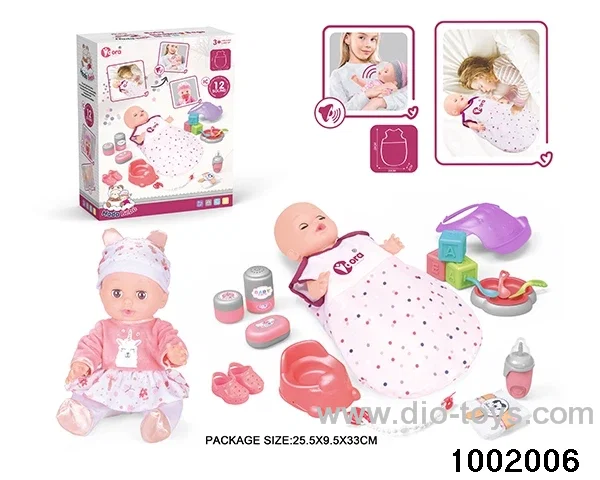14-inch enamel doll with 12-tone IC in color box