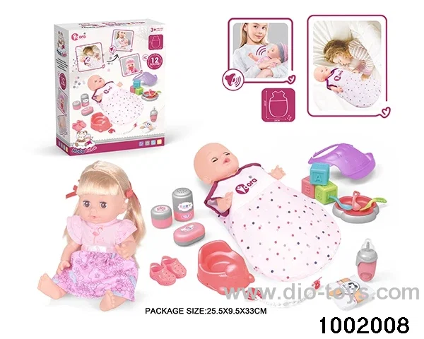 14-inch enamel doll with 12-tone IC in color box