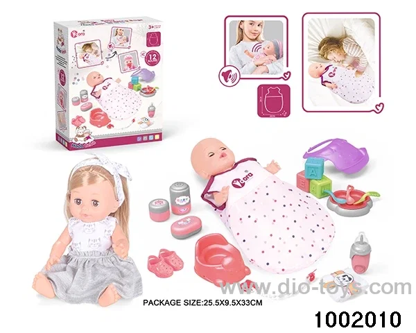 14-inch enamel doll with 12-tone IC in color box