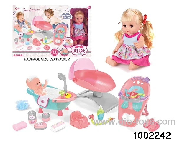 14-inch enamel doll with 12-tone IC in window box