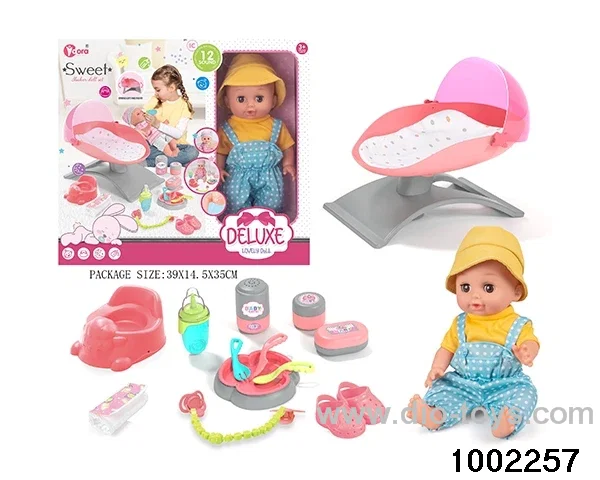 14-inch enamel doll suit in window box