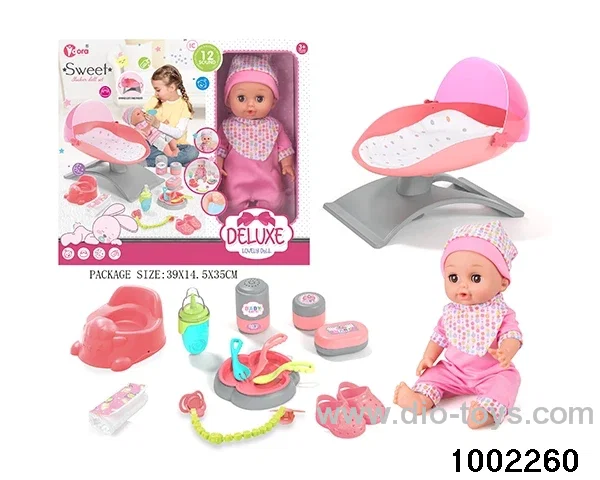 14-inch enamel doll suit in window box