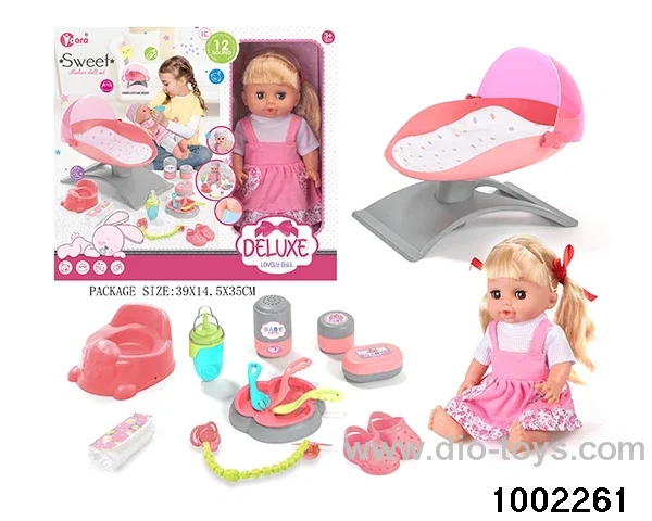 14-inch enamel doll suit in window box