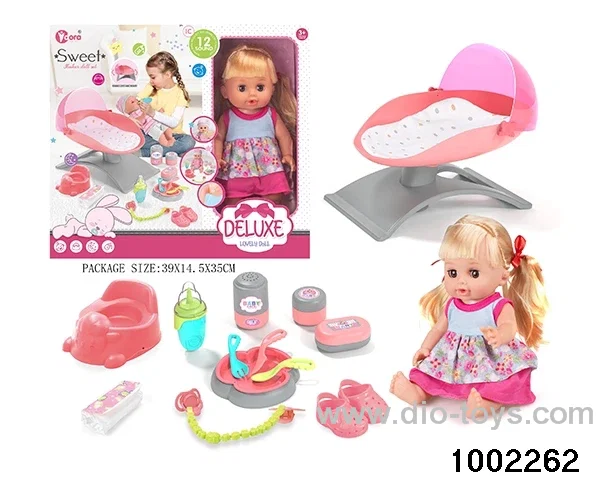 14-inch enamel doll suit in window box