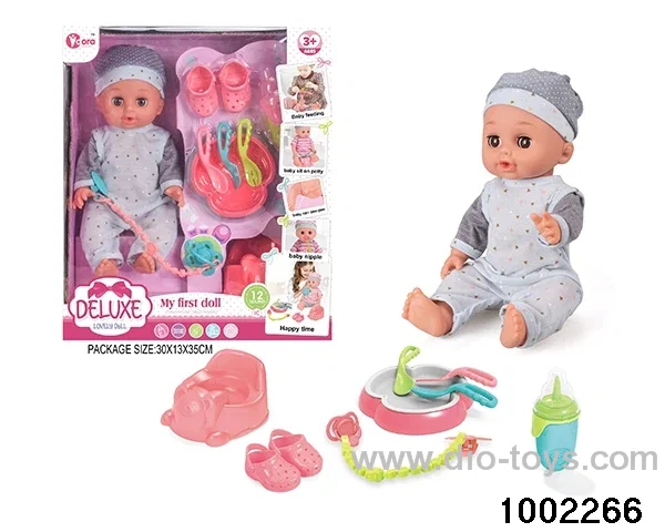 14-inch enamel doll with 12-tone IC in window box