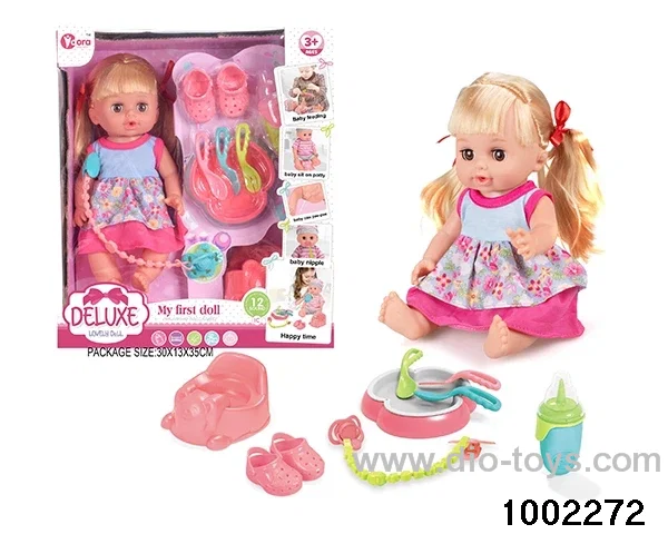 14-inch enamel doll with 12-tone IC in window box