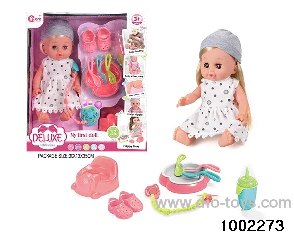 14-inch enamel doll with 12-tone IC in window box