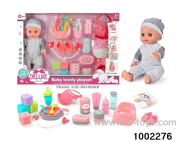 14-inch enamel doll suit (12 tones) in window box