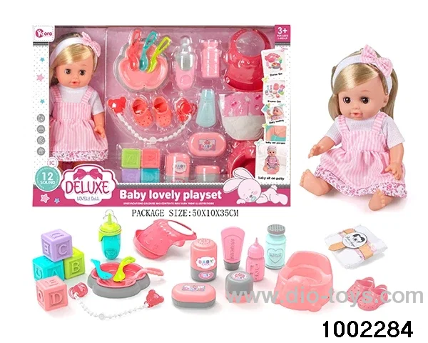 14-inch enamel doll suit (12 tones) in window box