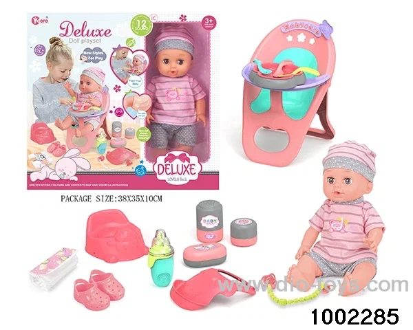 14-inch enamel doll suit (12 tones) in window box