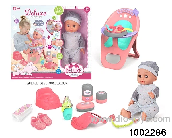 14-inch enamel doll suit (12 tones) in window box