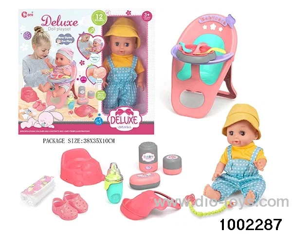 14-inch enamel doll suit (12 tones) in window box