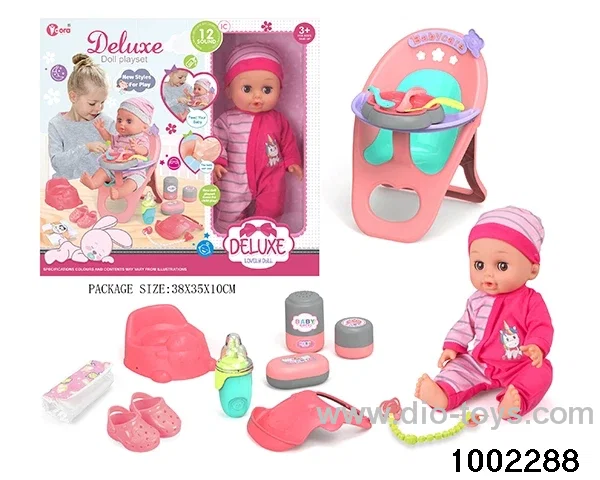 14-inch enamel doll suit (12 tones) in window box