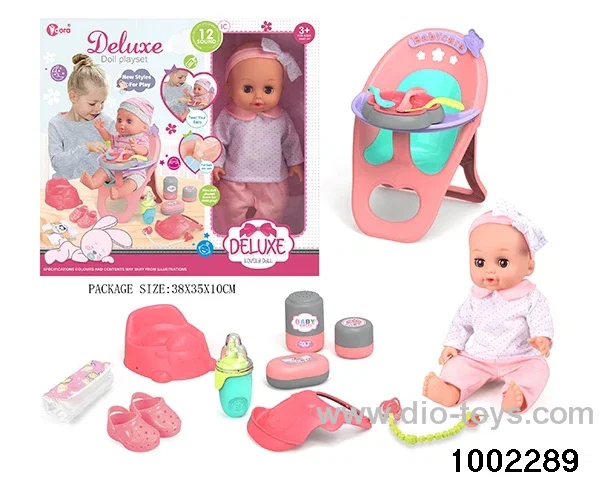 14-inch enamel doll suit (12 tones) in window box