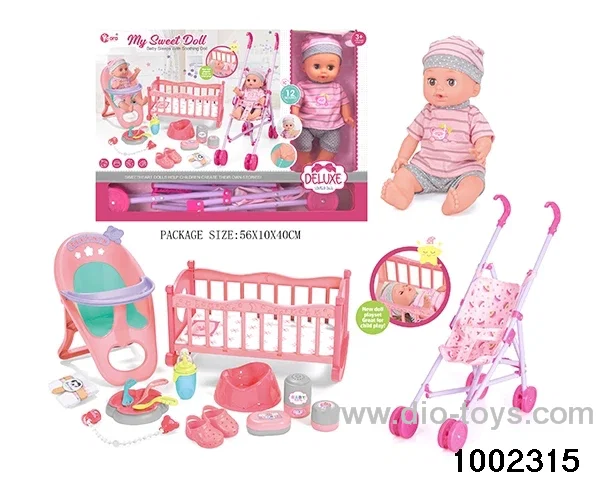 14-inch enamel doll three-in-one suit (12 tones) in window box