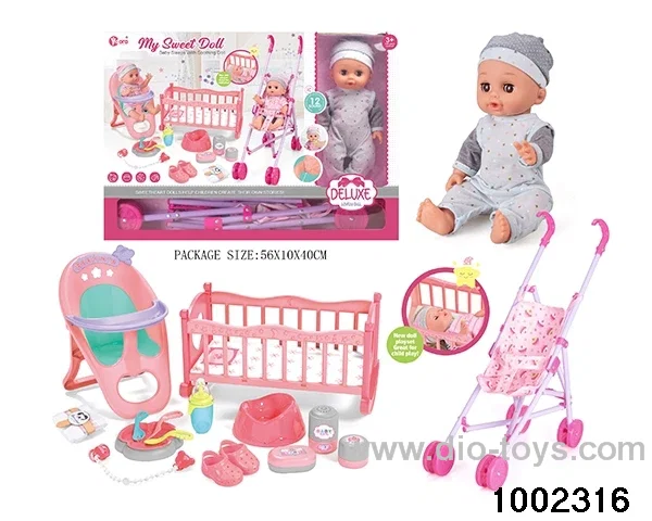 14-inch enamel doll three-in-one suit (12 tones) in window box