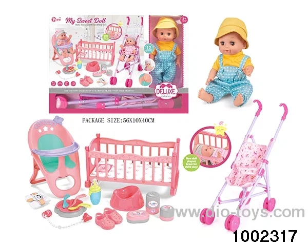 14-inch enamel doll three-in-one suit (12 tones) in window box