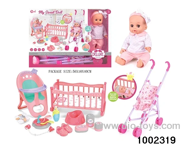14-inch enamel doll three-in-one suit (12 tones) in window box