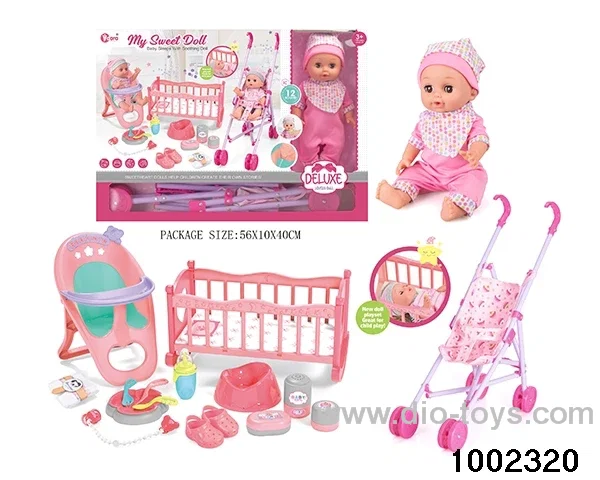 14-inch enamel doll three-in-one suit (12 tones) in window box