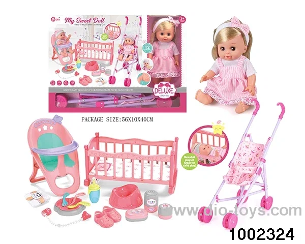 14-inch enamel doll three-in-one suit (12 tones) in window box
