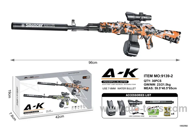 Electric gun in color box