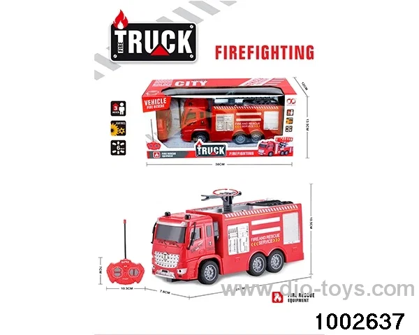4ch RC car fire ambulance in window box