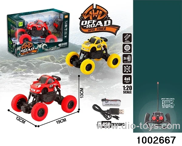 1:20 4ch RC car car (including 3.7V lithium battery+USB cable) in window box