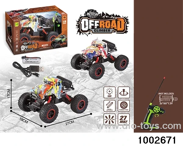 1:16 4ch light RC car(including 3.7V lithium battery+USB cable) in window box