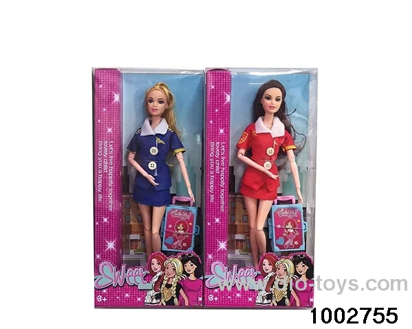 11.5-inch 11-joint doll suit in window box