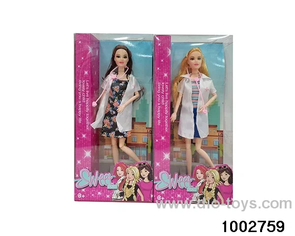 11.5-inch 11-joint doll suit in window box