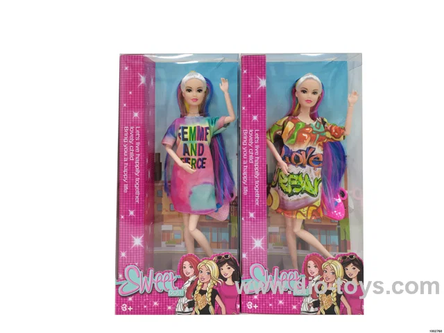 11.5-inch 11-joint doll suit in window box