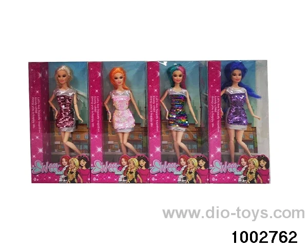 11.5-inch 11-joint doll suit in window box