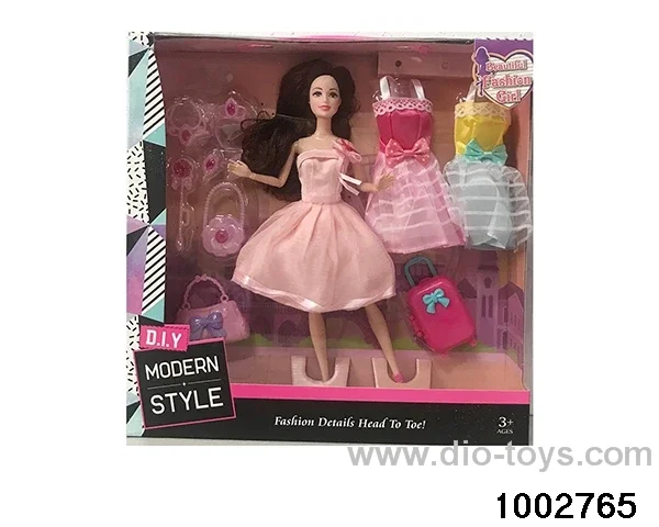 11.5-inch 12-joint doll suit in window box
