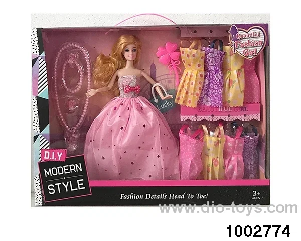 11.5-inch 9-joint doll suit in window box